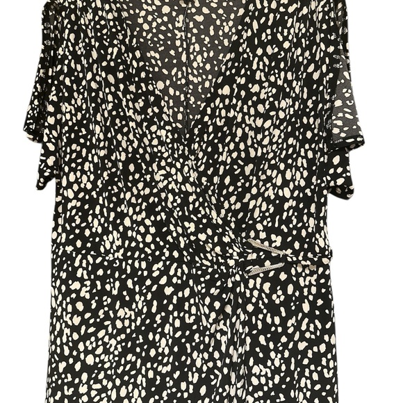 KATE and LILY SZ 16W Black and White Patterned Dress - Picture 2 of 9